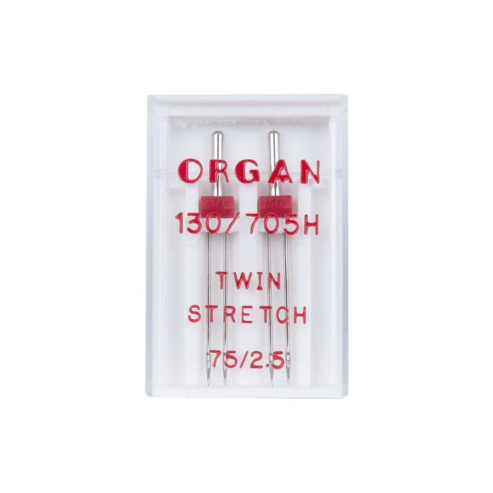 Organ иглы Двойные №75 2.50 стрейч (2 штуки) Organ иглы Двойные №75 2.50 стрейч (2 штуки)